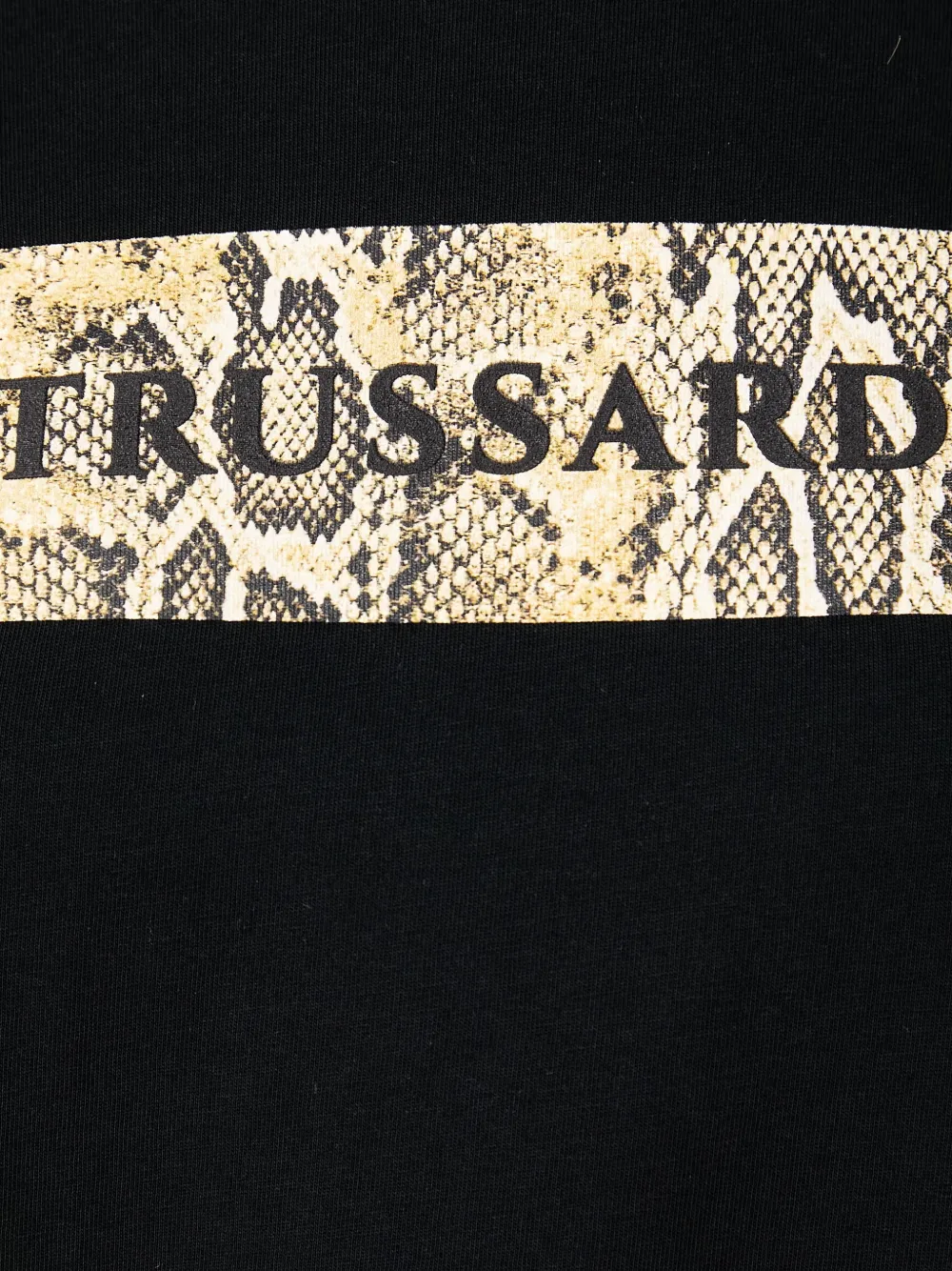 Trussardi T-shirt met logoprint Zwart