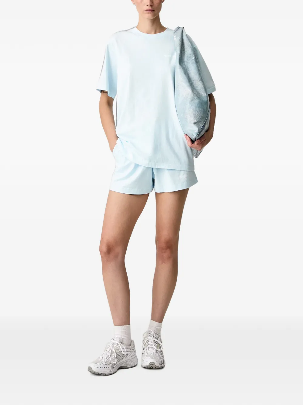 Sporty & Rich T-shirt met logoprint Blauw