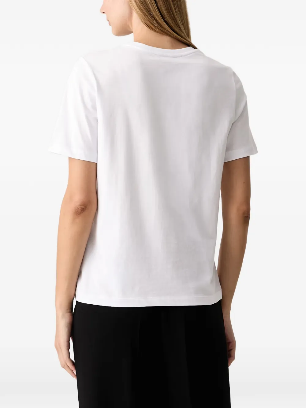 Trussardi T-shirt met logoprint Wit