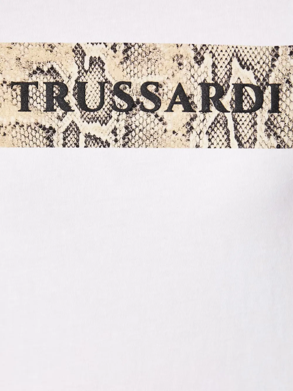 Trussardi T-shirt met logoprint Wit