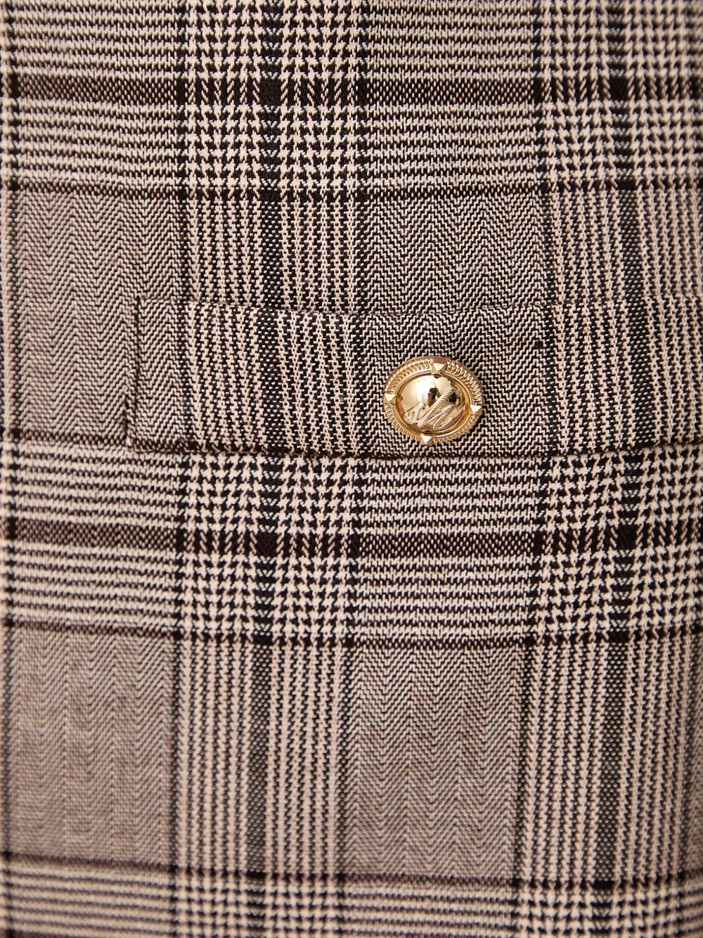 Silvian Heach Geruite mini-jurk Bruin