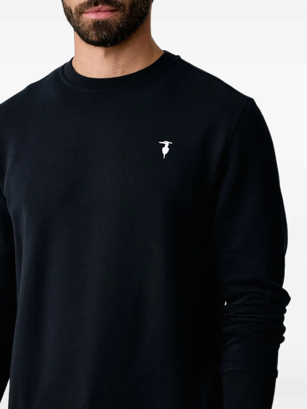Trussardi Sweater met geborduurd logo Blauw