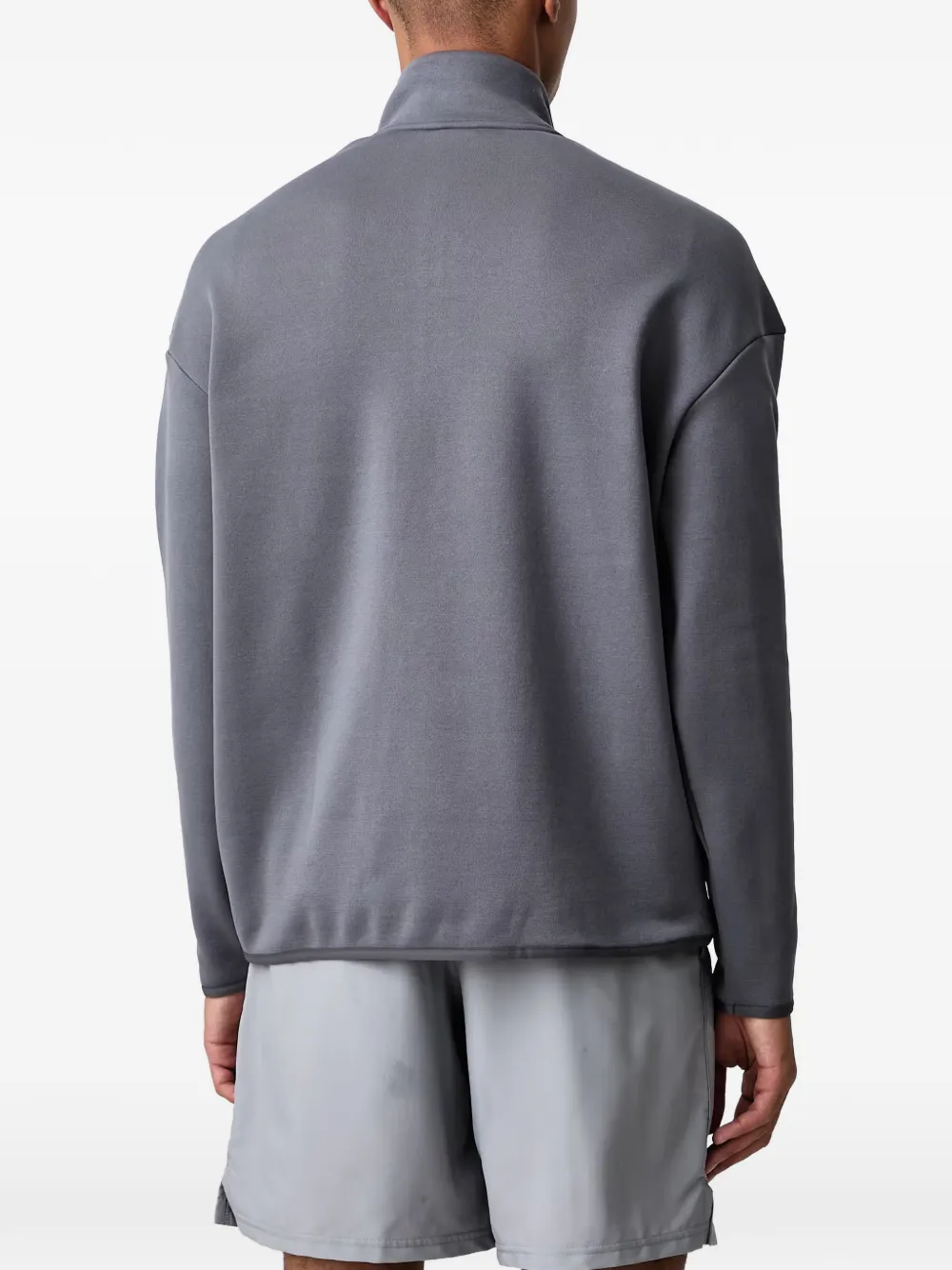 Under Armour quarter-zip logo-print jacket Grijs