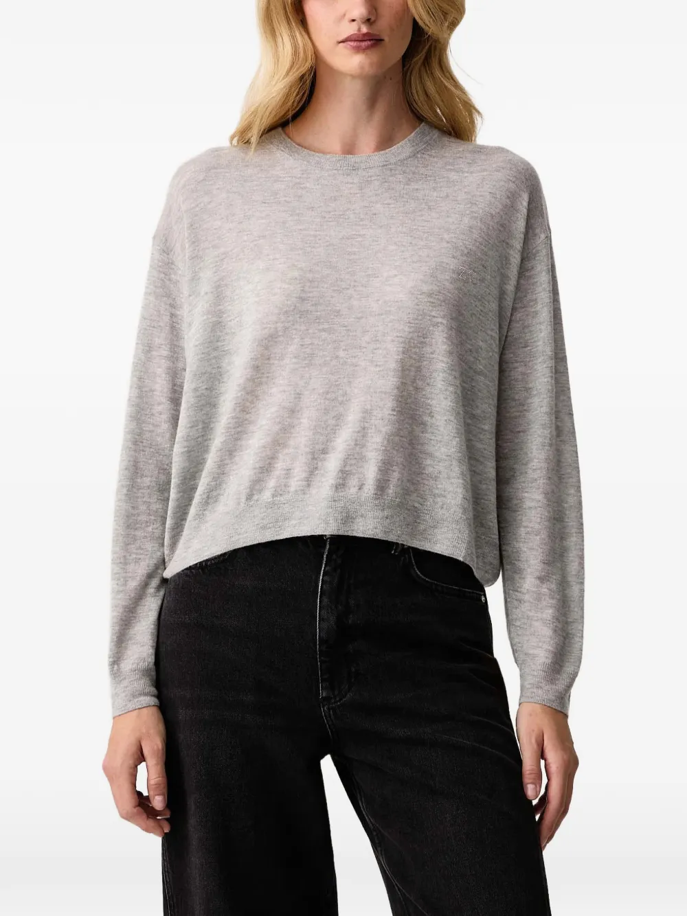 Zadig & Voltaire Swapy Cashmere Sweater In Gray