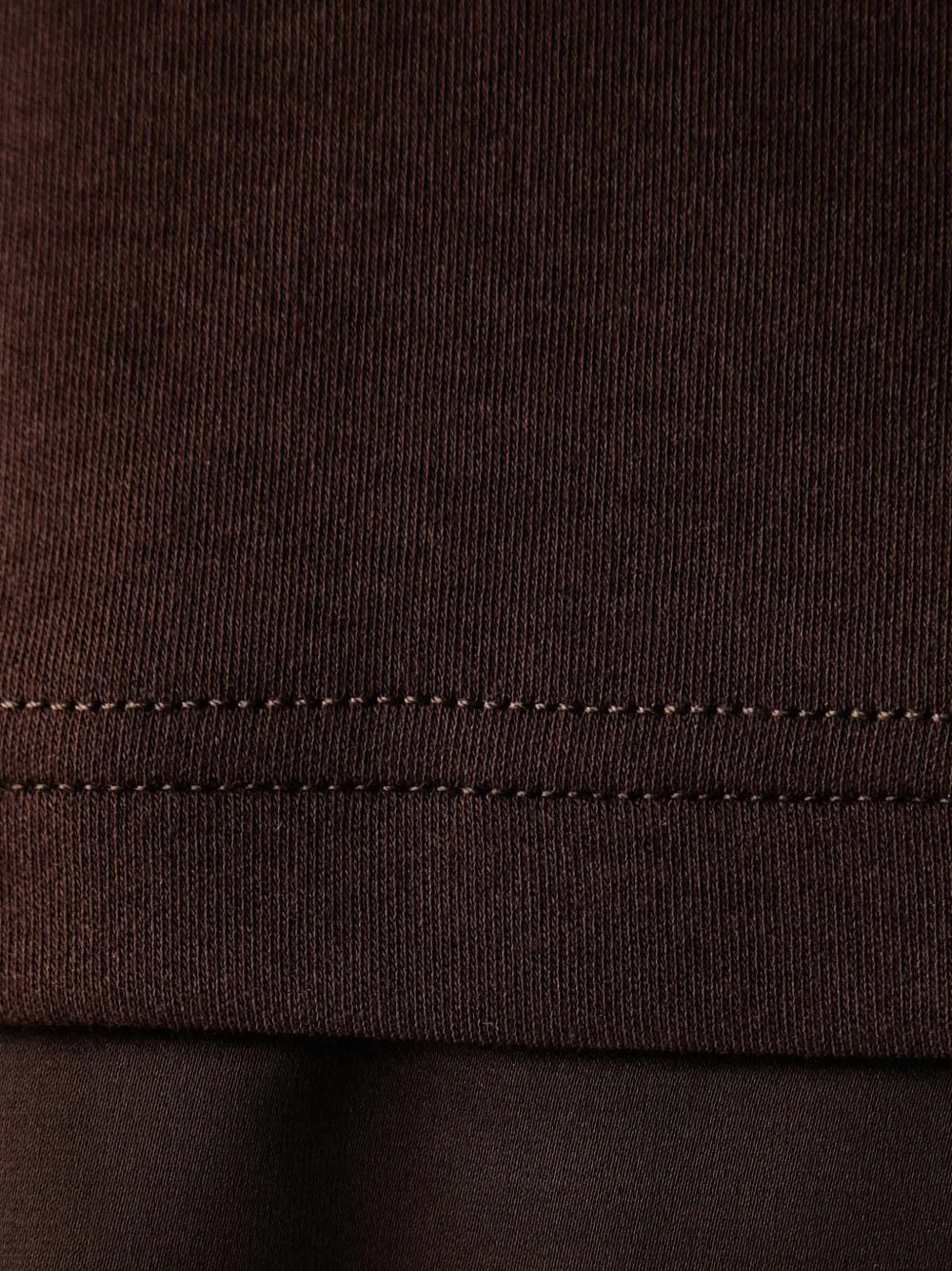 Silvian Heach layered-sleeve T-shirt Bruin