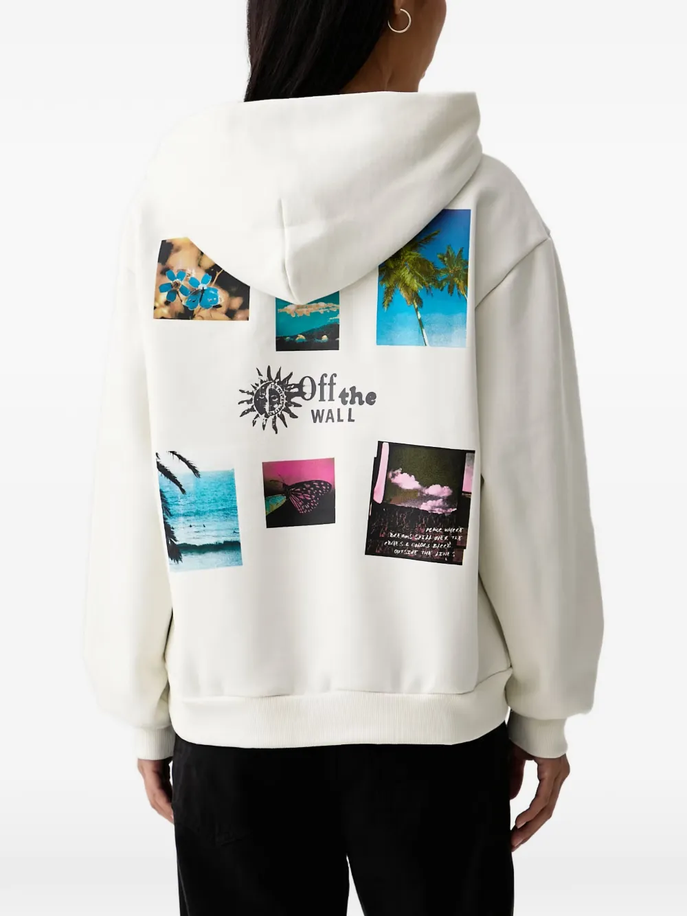 Vans Hoodie met print Wit