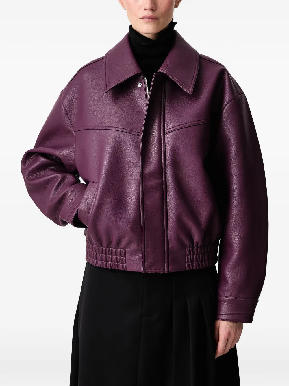 Wrstbhvr Estelle V2 Elasticated-hem Jacket In Purple