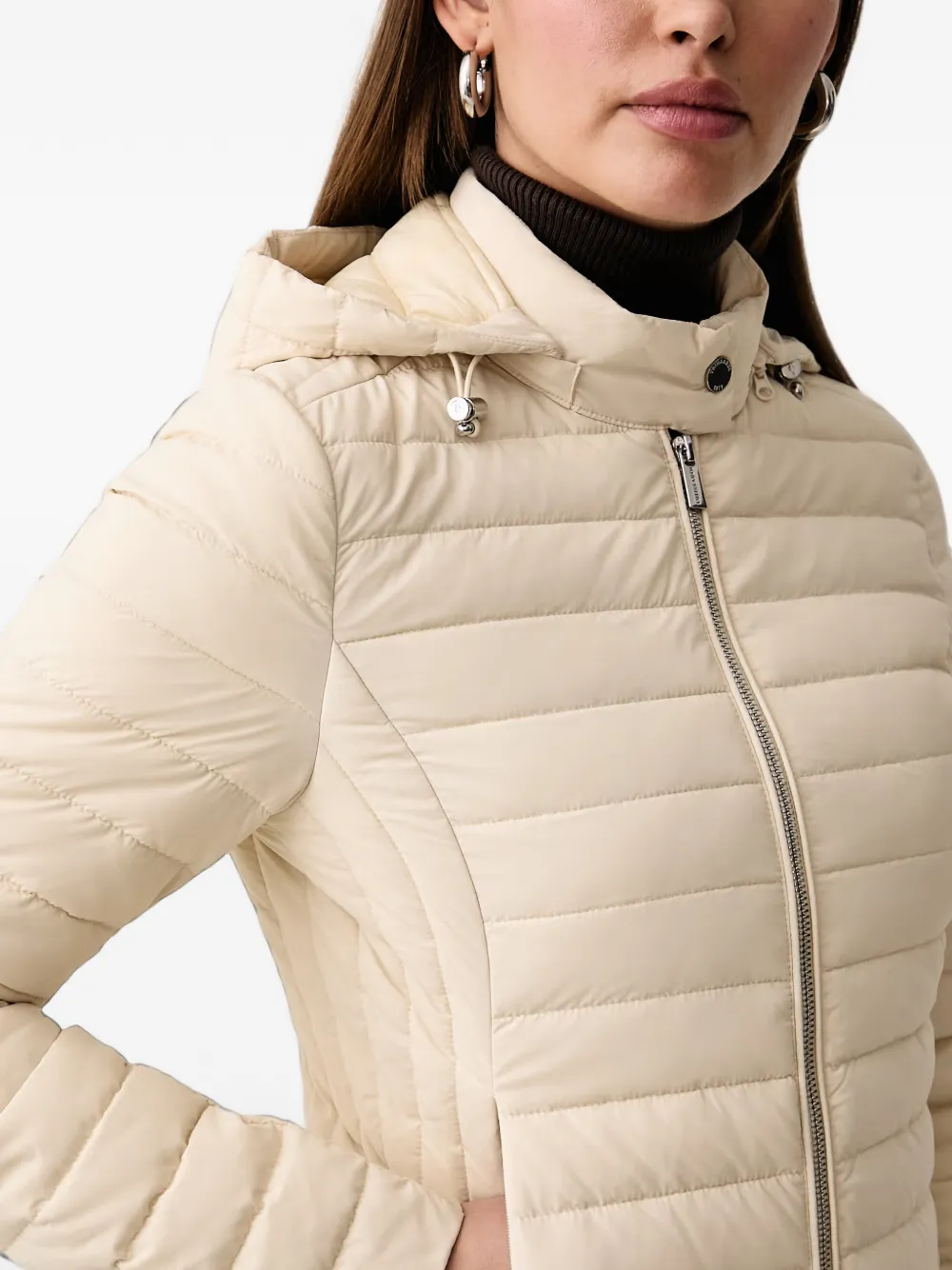 Trussardi Gevoerd jack met capuchon Wit