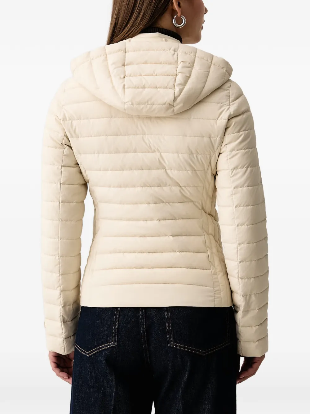 Trussardi Gevoerd jack met capuchon Wit