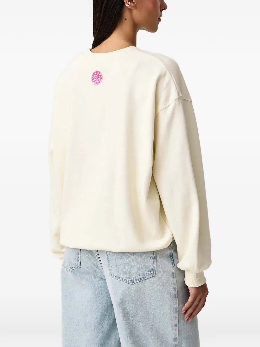 Rip Curl x Farm Rio Air Shred logo-print sweatshirt Beige