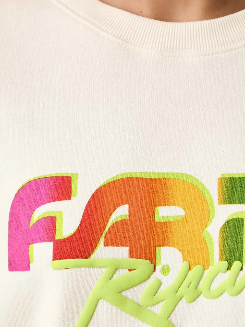 Rip Curl x Farm Rio Air Shred logo-print sweatshirt Beige