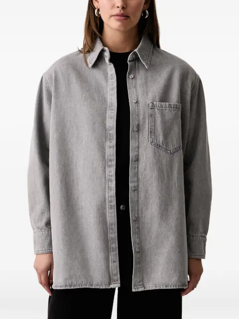 Trussardi camisa con logo bordado
