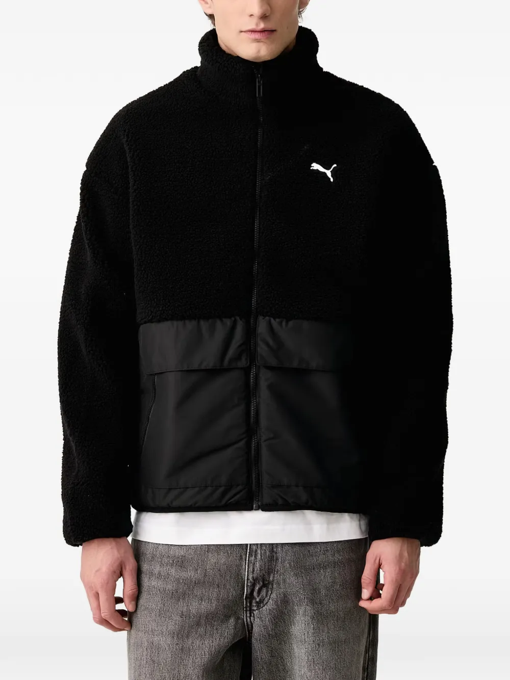 PUMA hybrid re:fibre relaxed jacket men - Nero