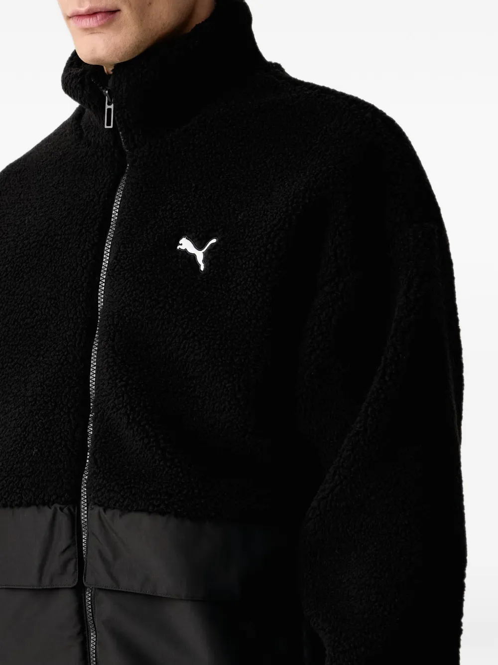 PUMA hybrid re:fibre relaxed jacket men Zwart