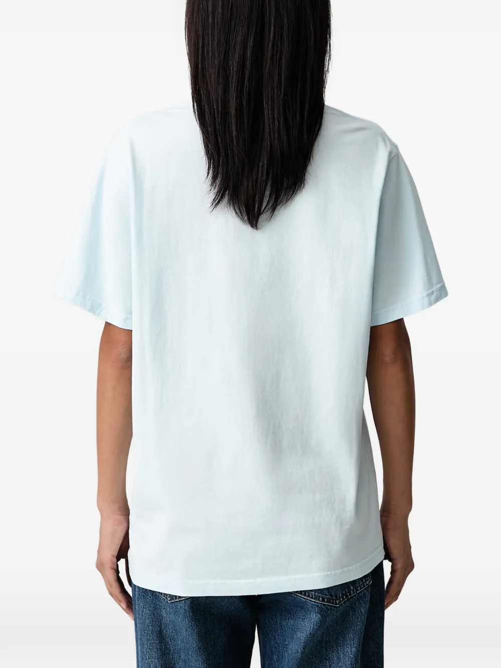 Sporty & Rich T-shirt met tekst Blauw