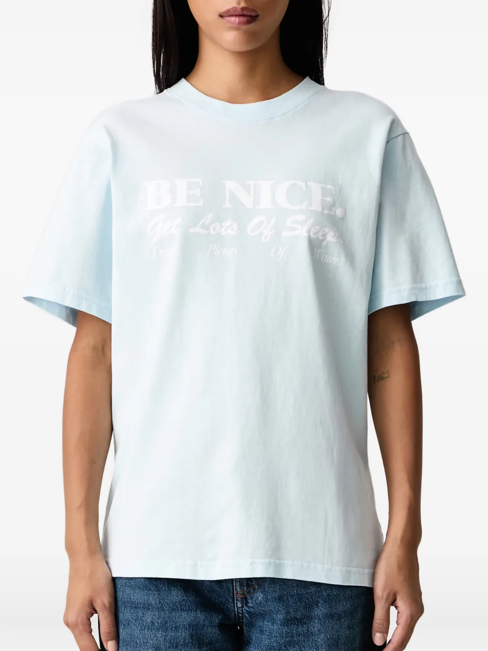Sporty & Rich slogan-print T-shirt