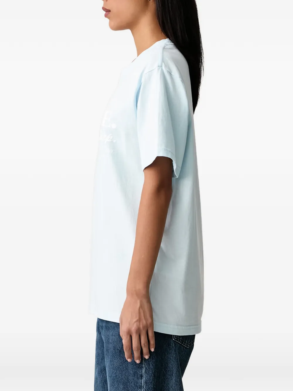 Sporty & Rich T-shirt met tekst Blauw