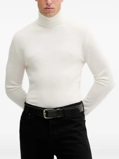 Benetton ribbed-knit roll-neck sweater