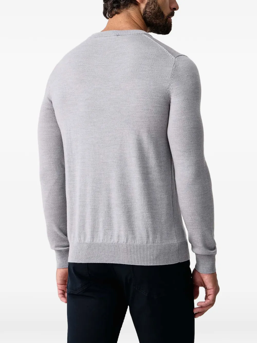 Trussardi Trui met geborduurd logo Grijs