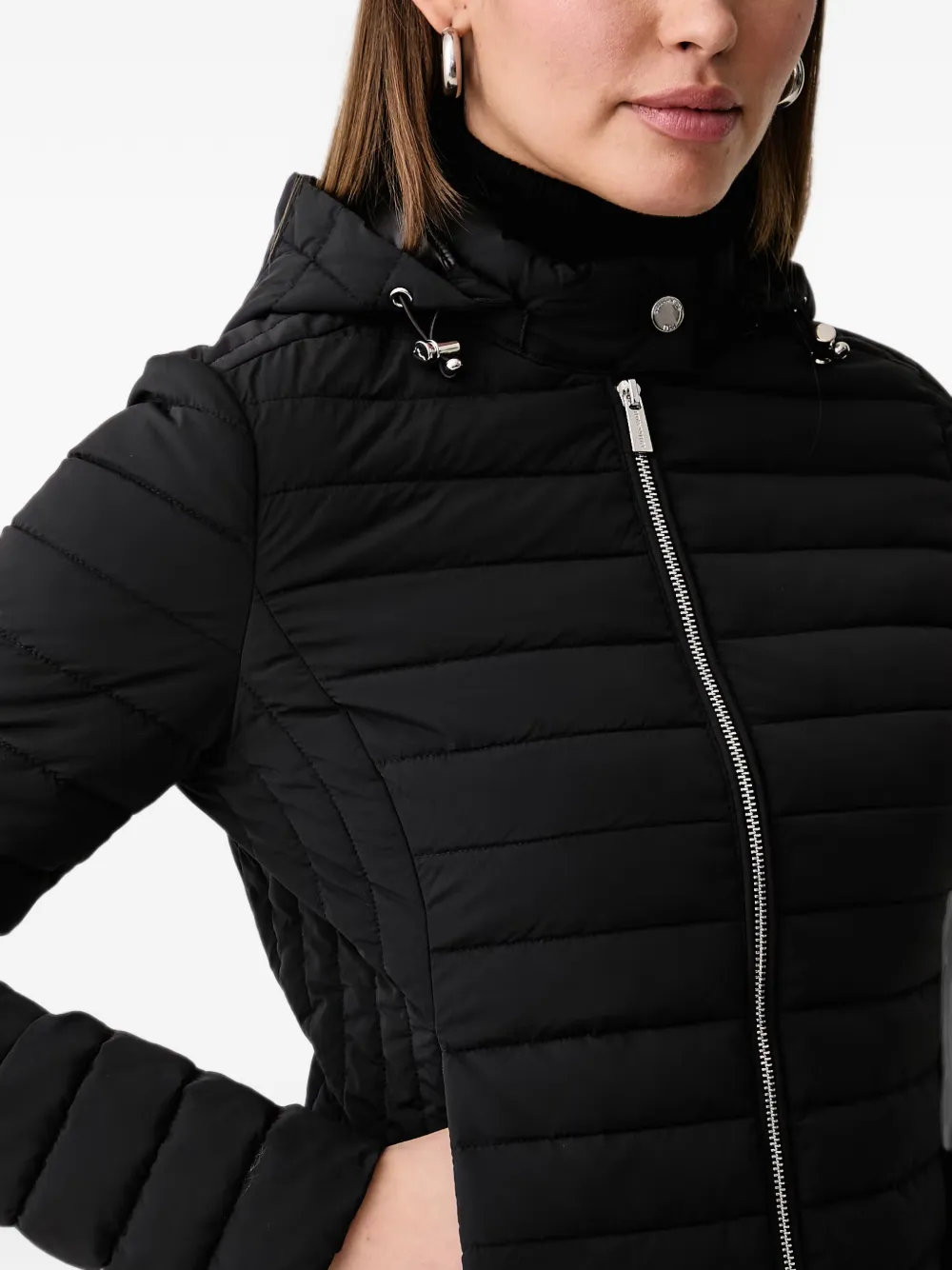 Trussardi Gevoerd jack met capuchon Zwart
