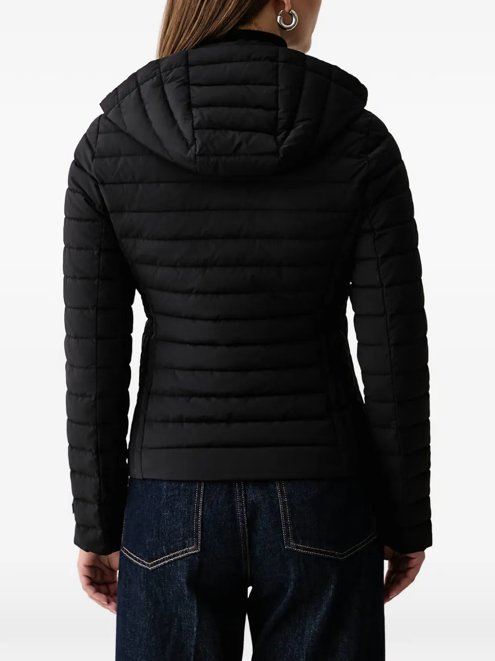 Trussardi Gevoerd jack met capuchon Zwart