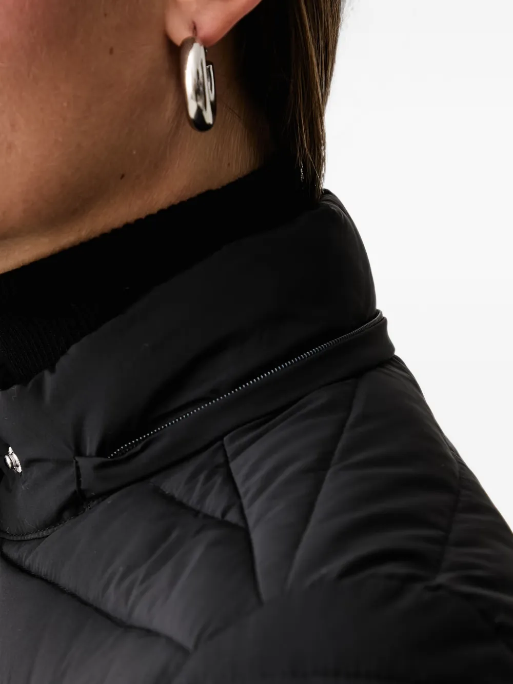 Trussardi Gevoerd jack met capuchon Zwart