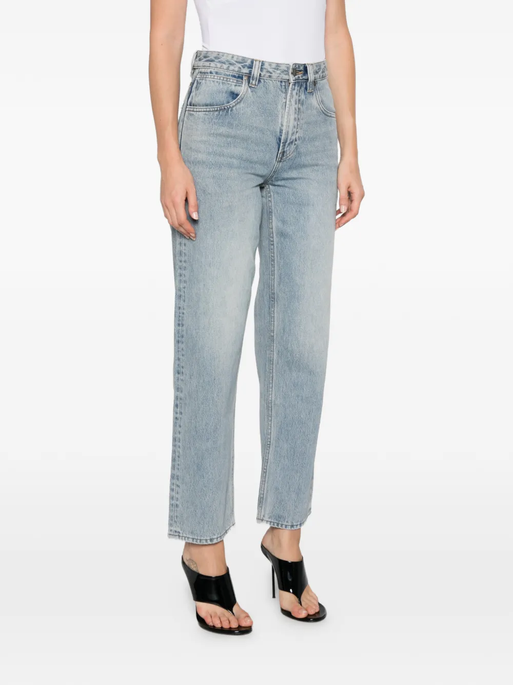 ENTIRE STUDIOS Seth washed straight-leg jeans - Blu