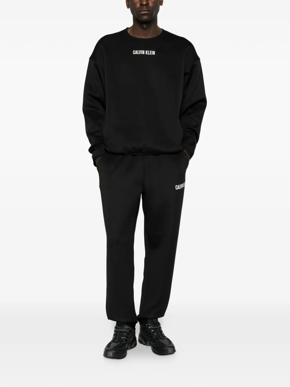 Calvin Klein Trainingsbroek met logoprint Zwart