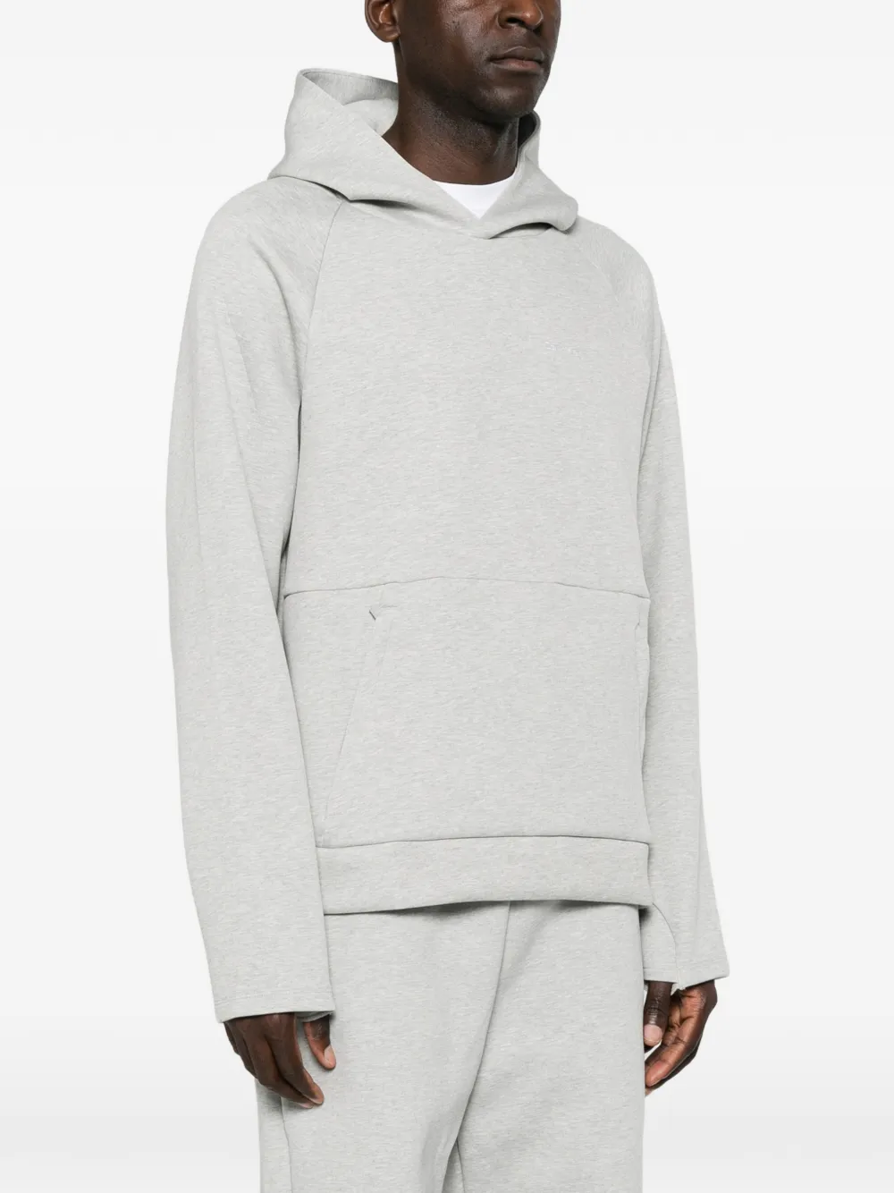 Calvin Klein Hoodie met opgestikte zak en raglan mouwen Grijs