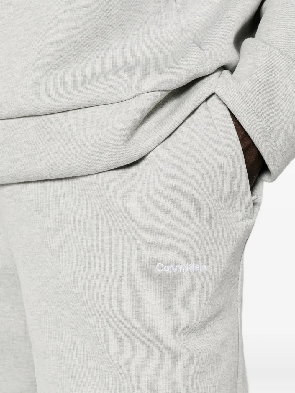 Calvin Klein Shorts met geborduurd logo Grijs