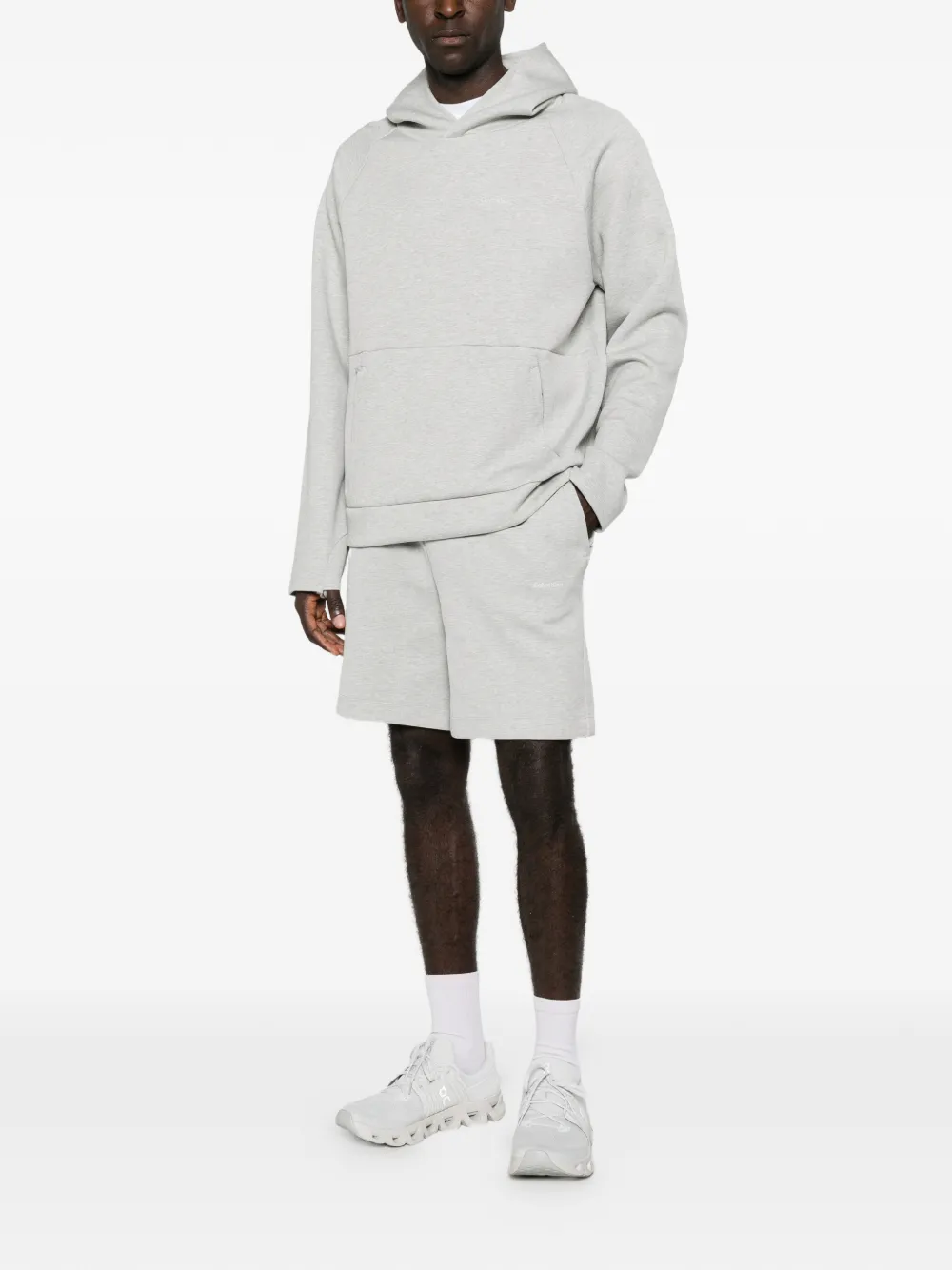 Calvin Klein Shorts met geborduurd logo Grijs