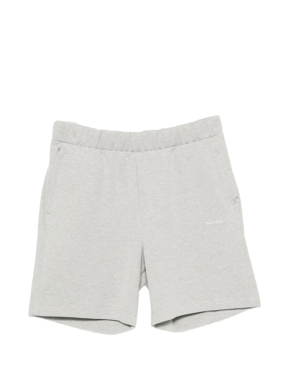 Calvin Klein logo-embroidered elasticated shorts - Grigio