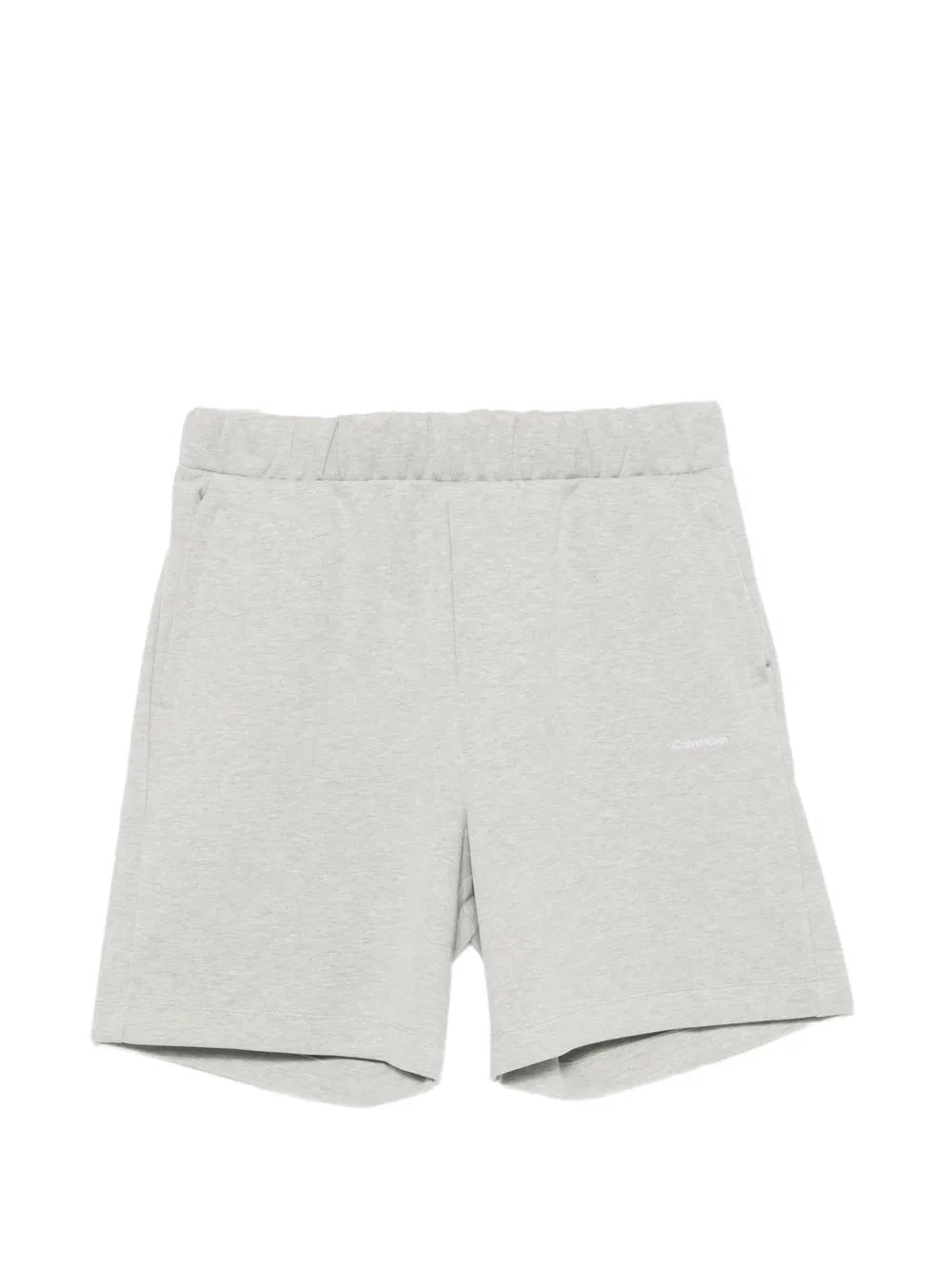Calvin Klein logo-embroidered elasticated shorts - Grigio