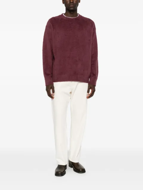 Roberto Collina brushed-knit crew-neck sweater