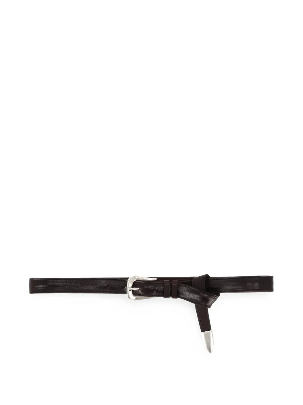 Orciani Buckle-fastening Leather Belt In Braun
