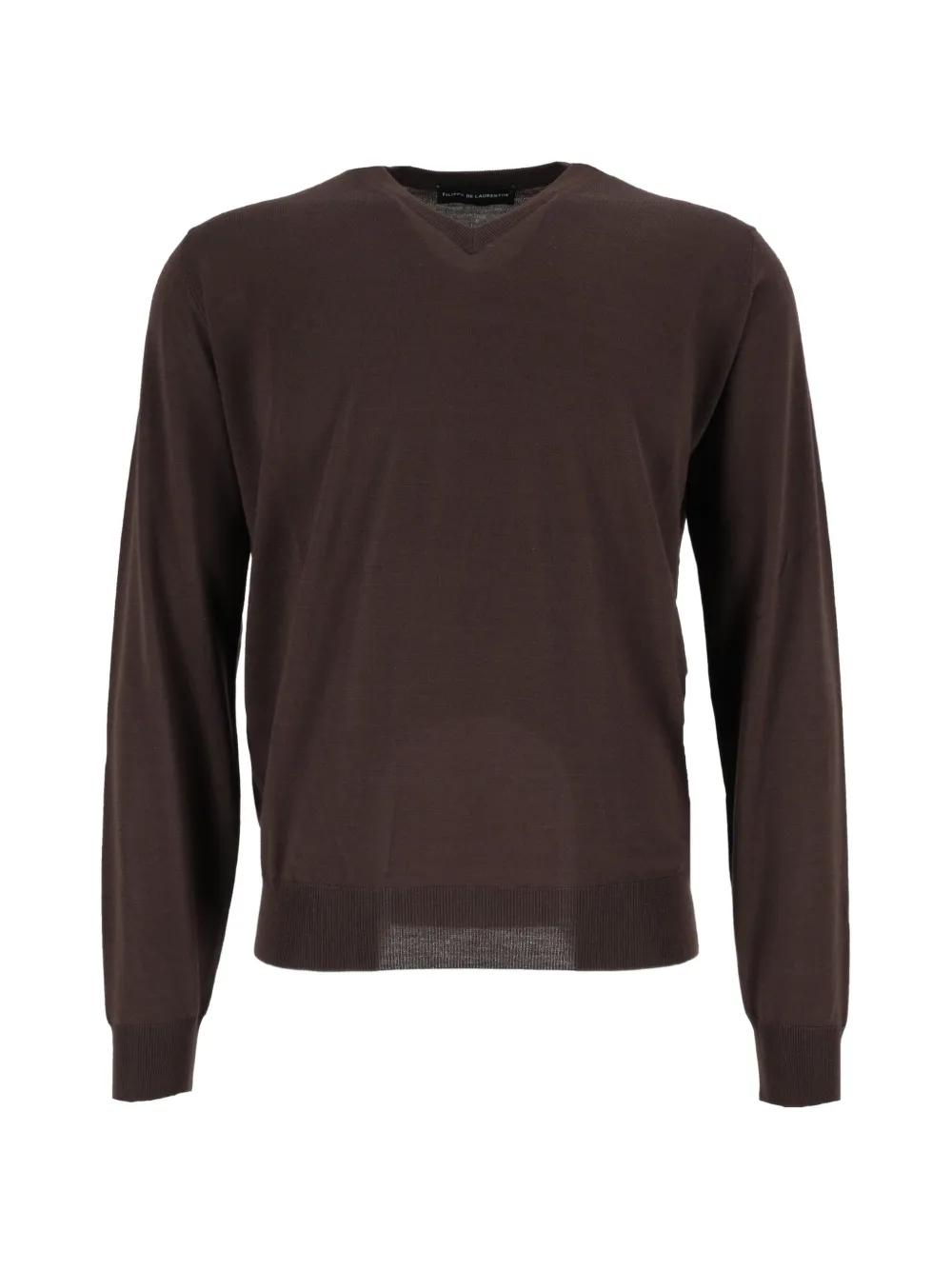 Filippo De Laurentiis V-neck wool sweater - Marrone
