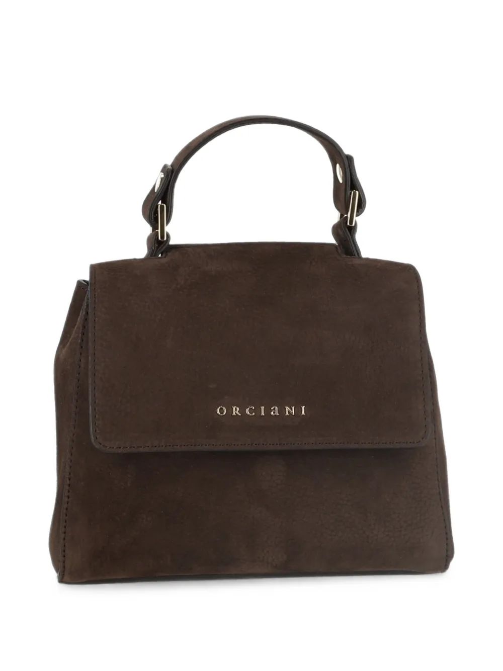 Orciani mini Sveva Nabucco leather tote bag - Marron Orciani mini Sveva Nabucco leather tote bag - Marron