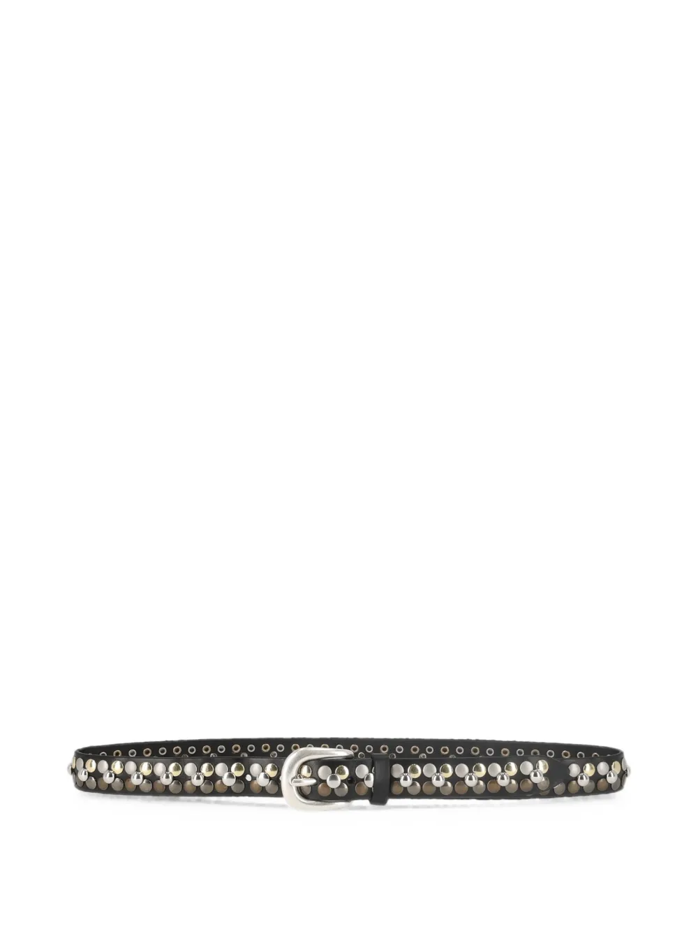 Orciani Bull Soft studded leather belt - Schwarz