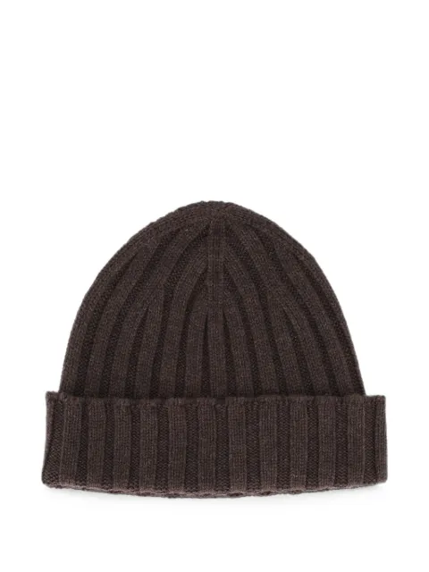 Filippo De Laurentiis ribbed-knit cashmere beanie hat
