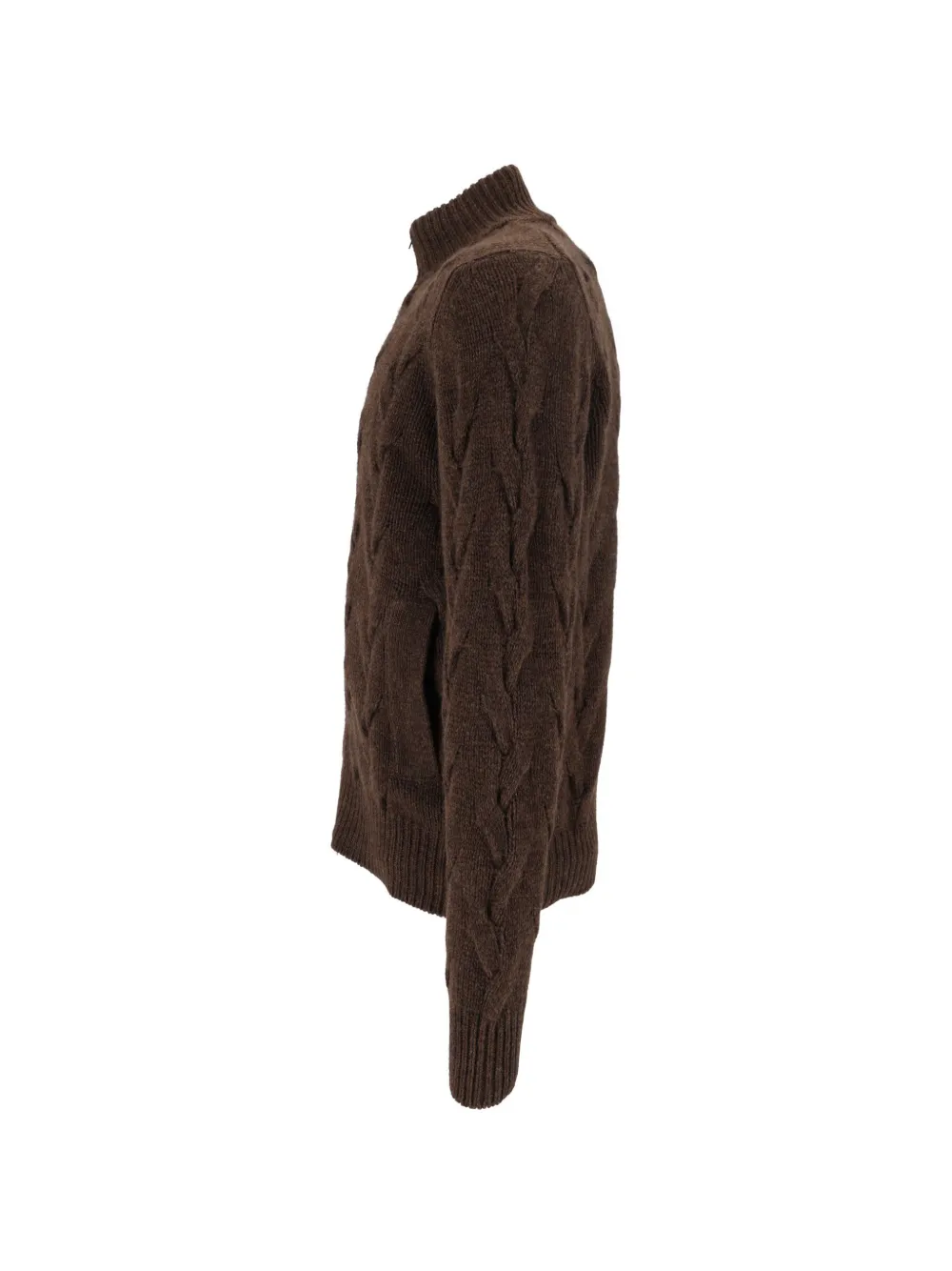 Filippo De Laurentiis Kabelgebreid vest Bruin
