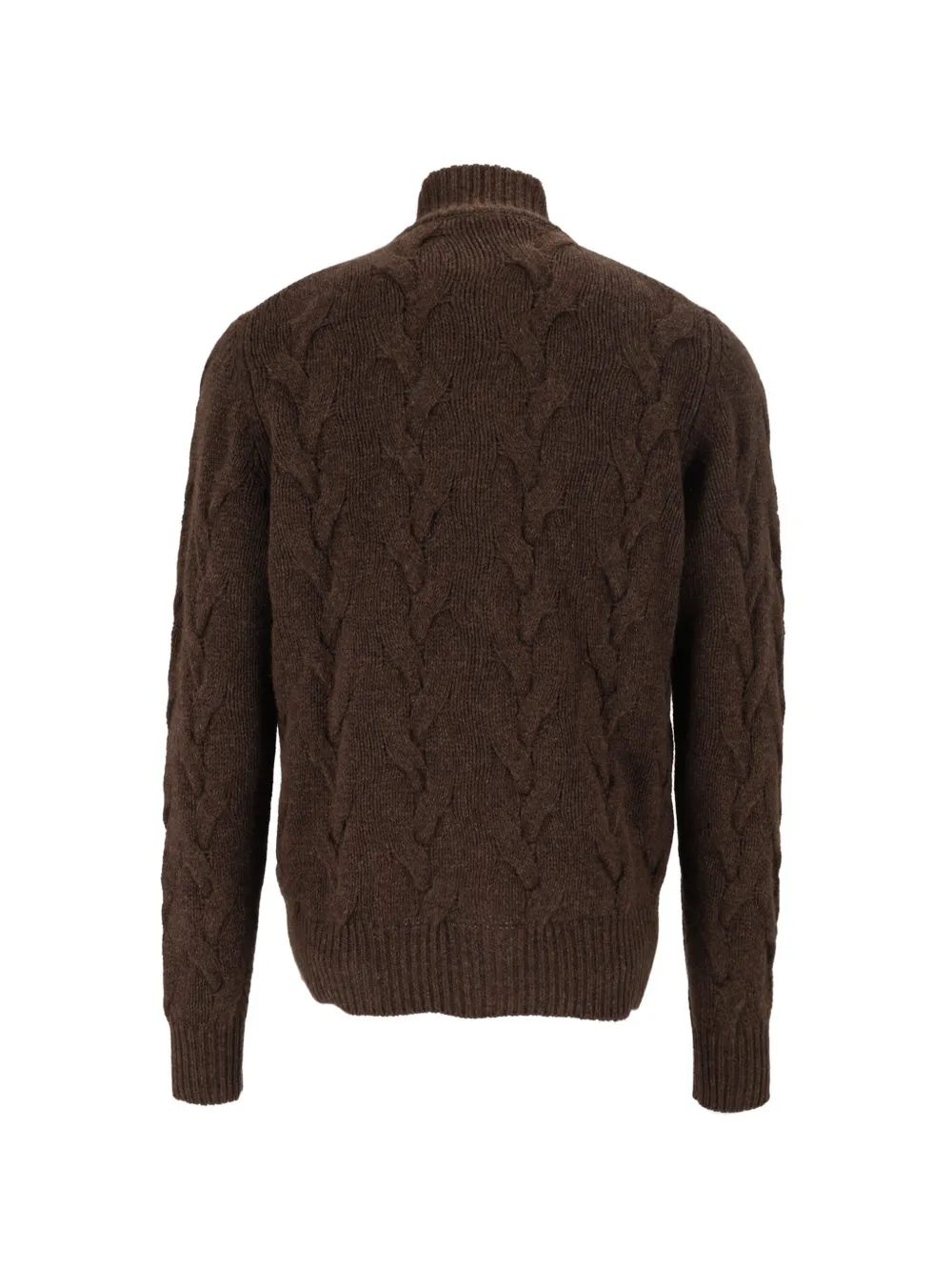 Filippo De Laurentiis Kabelgebreid vest Bruin