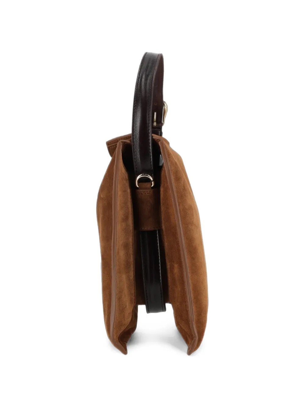 Orciani Trinity Peach Oro suède midi-shopper Bruin