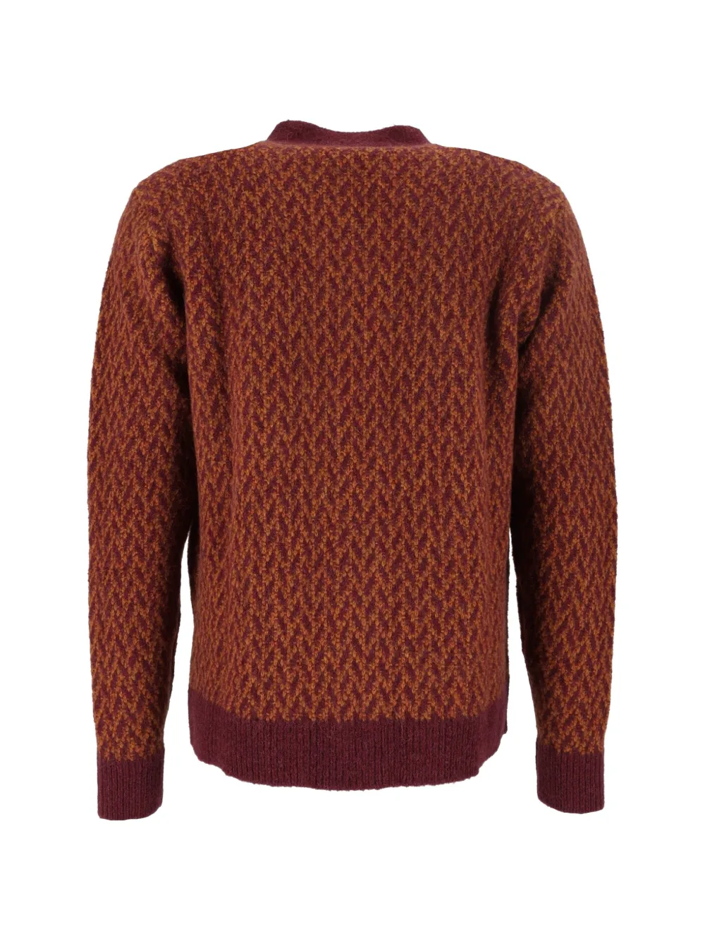 Filippo De Laurentiis herringbone-pattern cardigan Rood