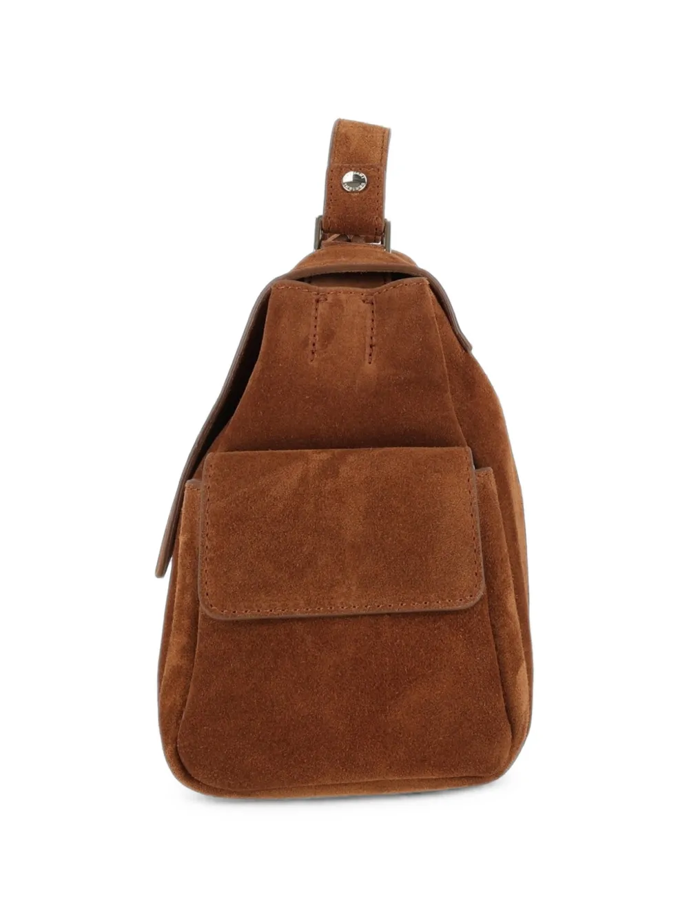 Orciani Kleine Sveva Cargo leren shopper Bruin