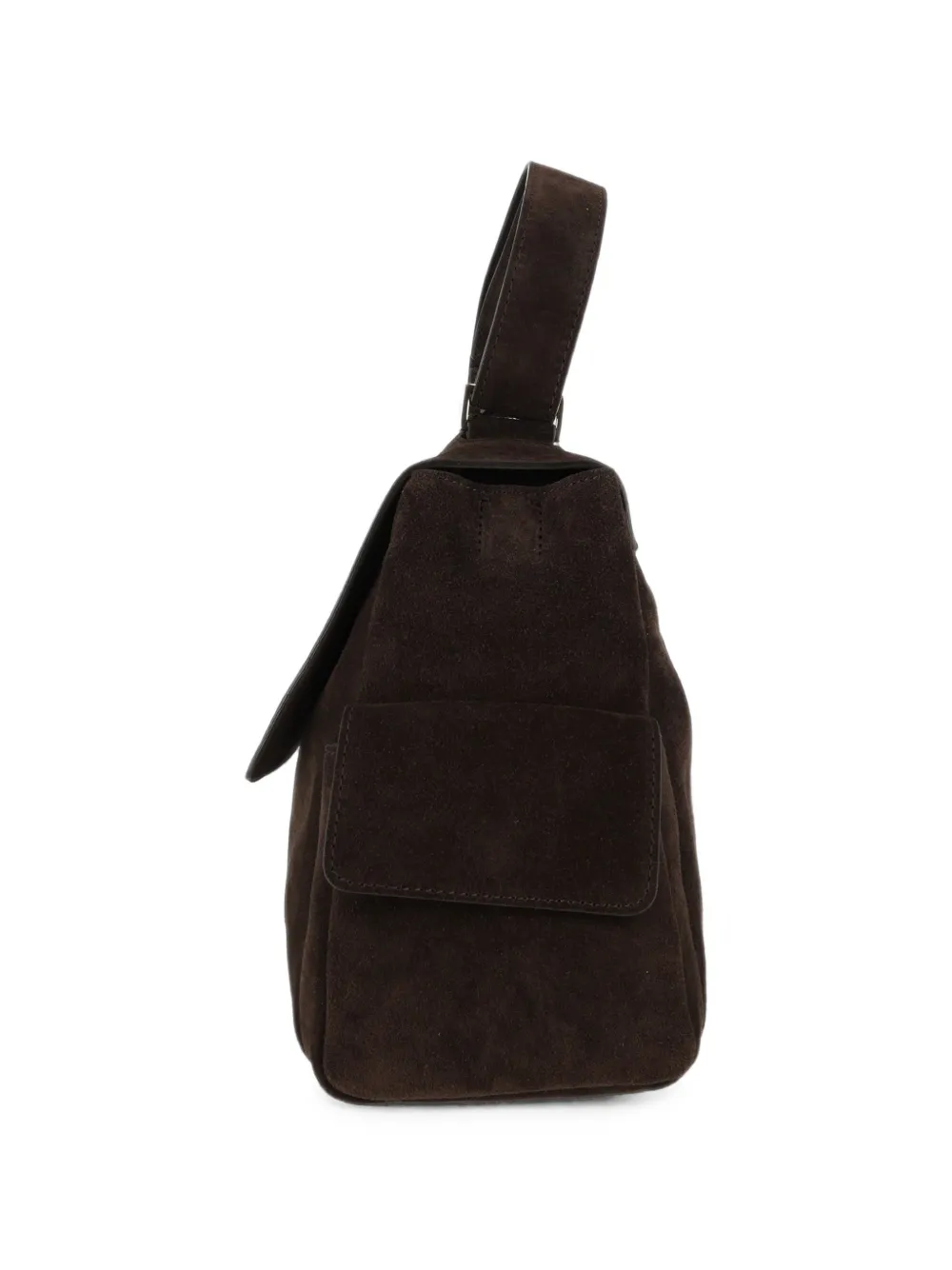 Orciani Sveva Peach Cargo leren midi-shopper Bruin