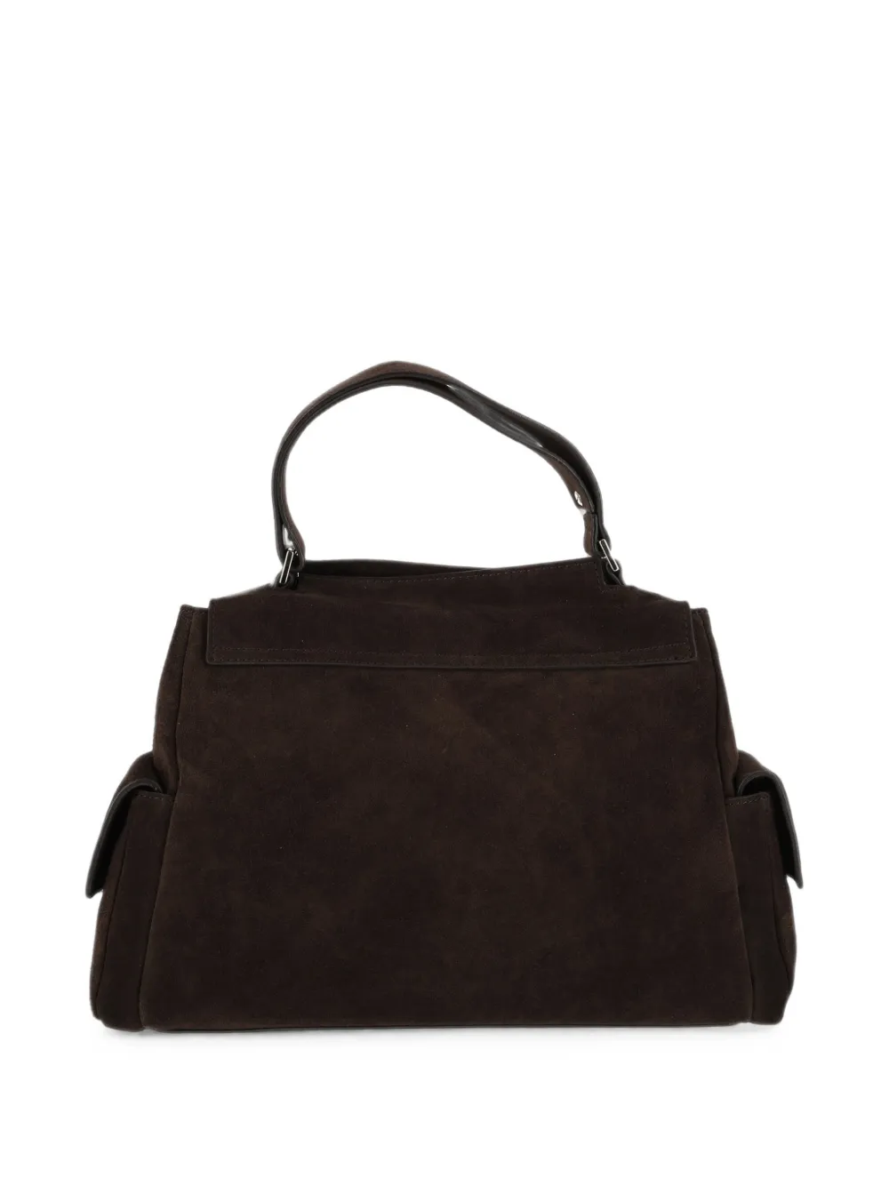 Orciani Sveva Peach Cargo leren midi-shopper Bruin