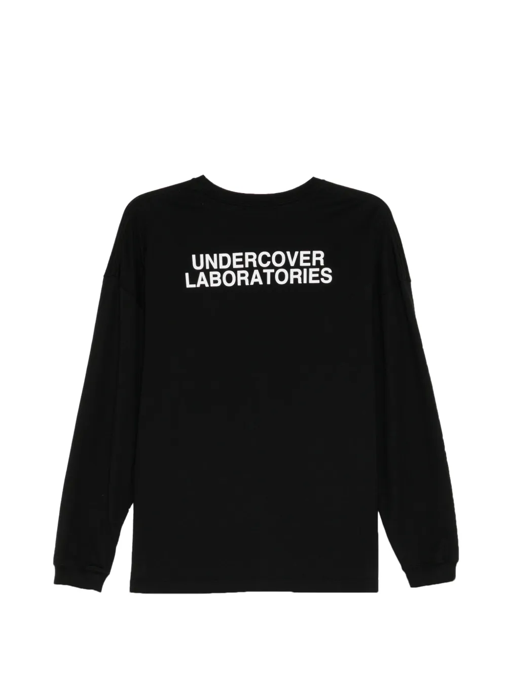 Undercover graphic-print cotton sweater Zwart
