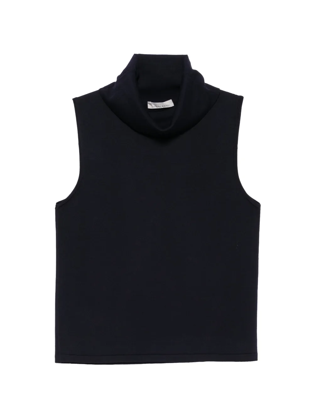 Liviana Conti sleeveless roll-neck top - Blu