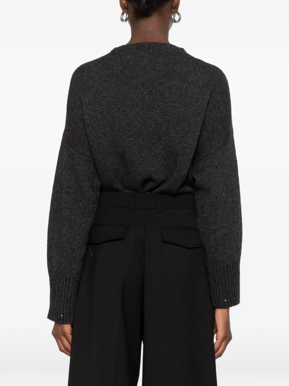 THELATEST E-Billie palazzo pants Zwart