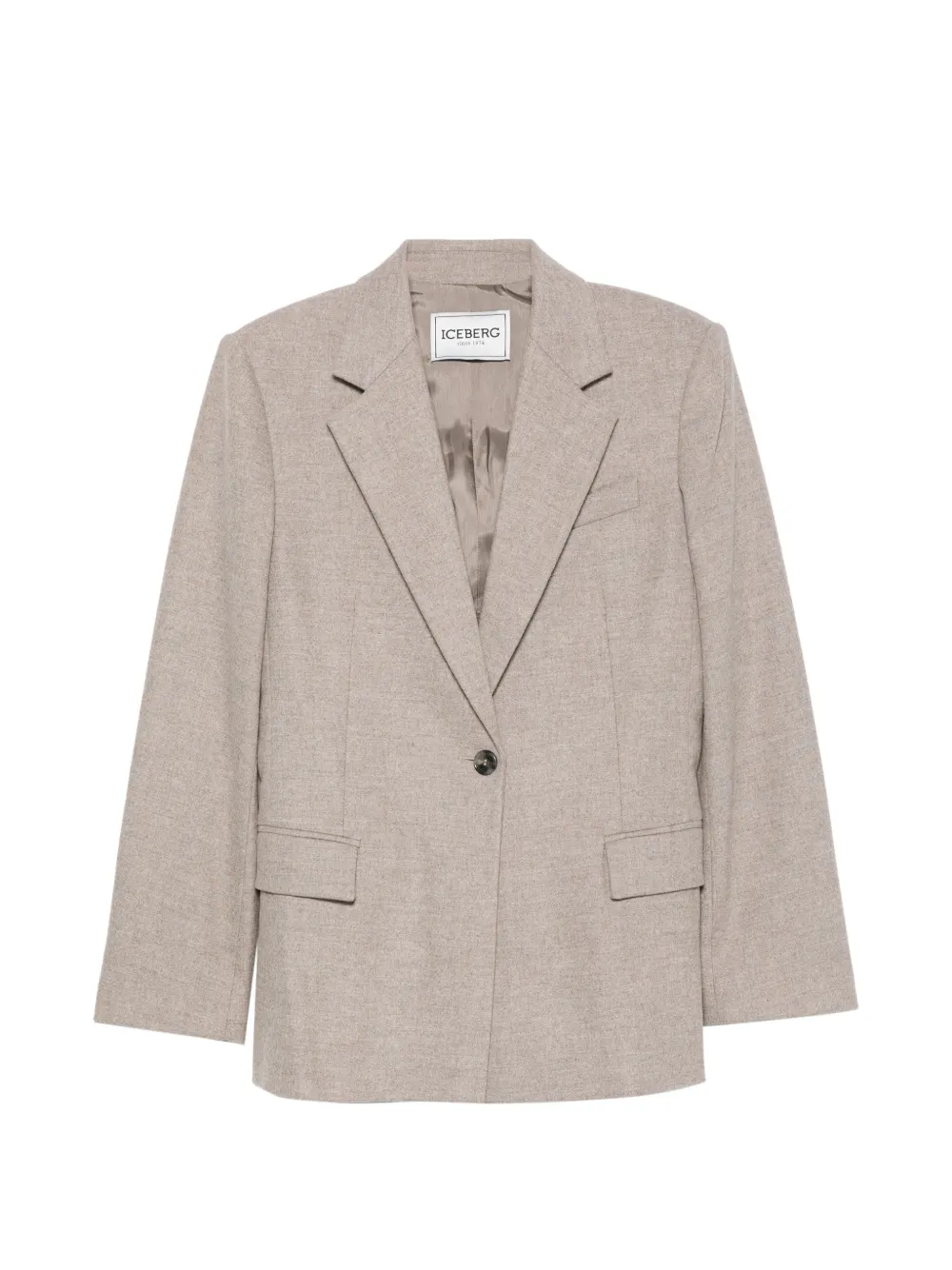 Iceberg single-breasted notched-lapel jacket - Nude